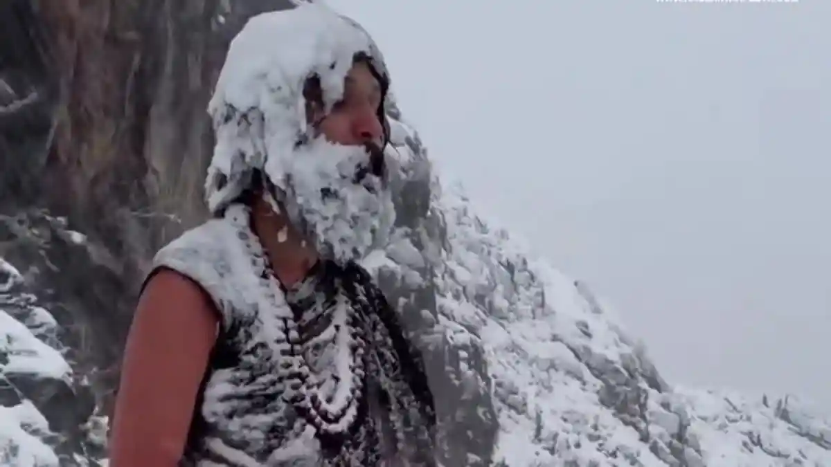 Who is Freezing Yogi in Viral meditating video?